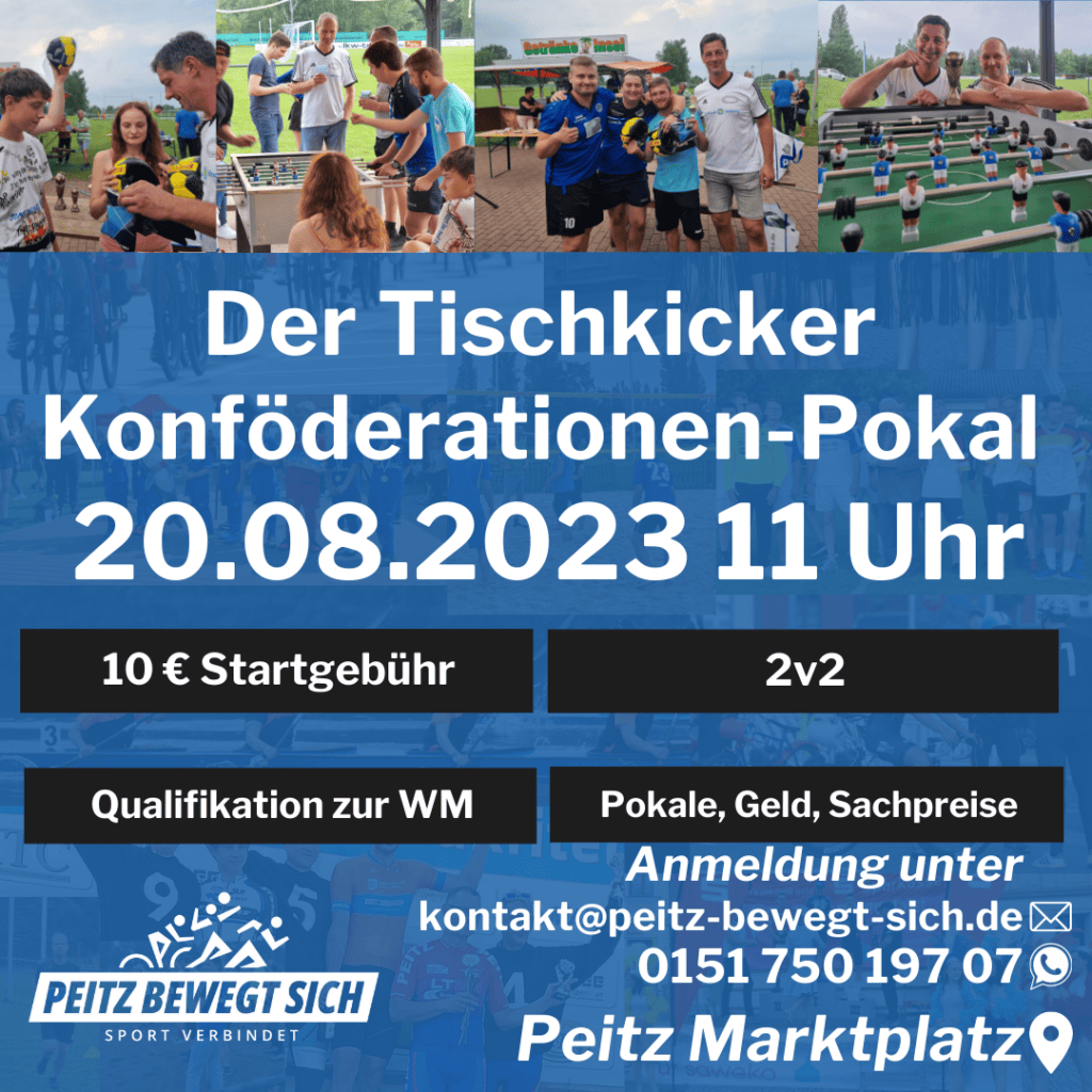 Peitz bewegt sich Tischkicker Pokal 2023