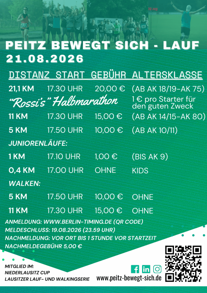 Peitz bewegt sich 2026 - Lauf