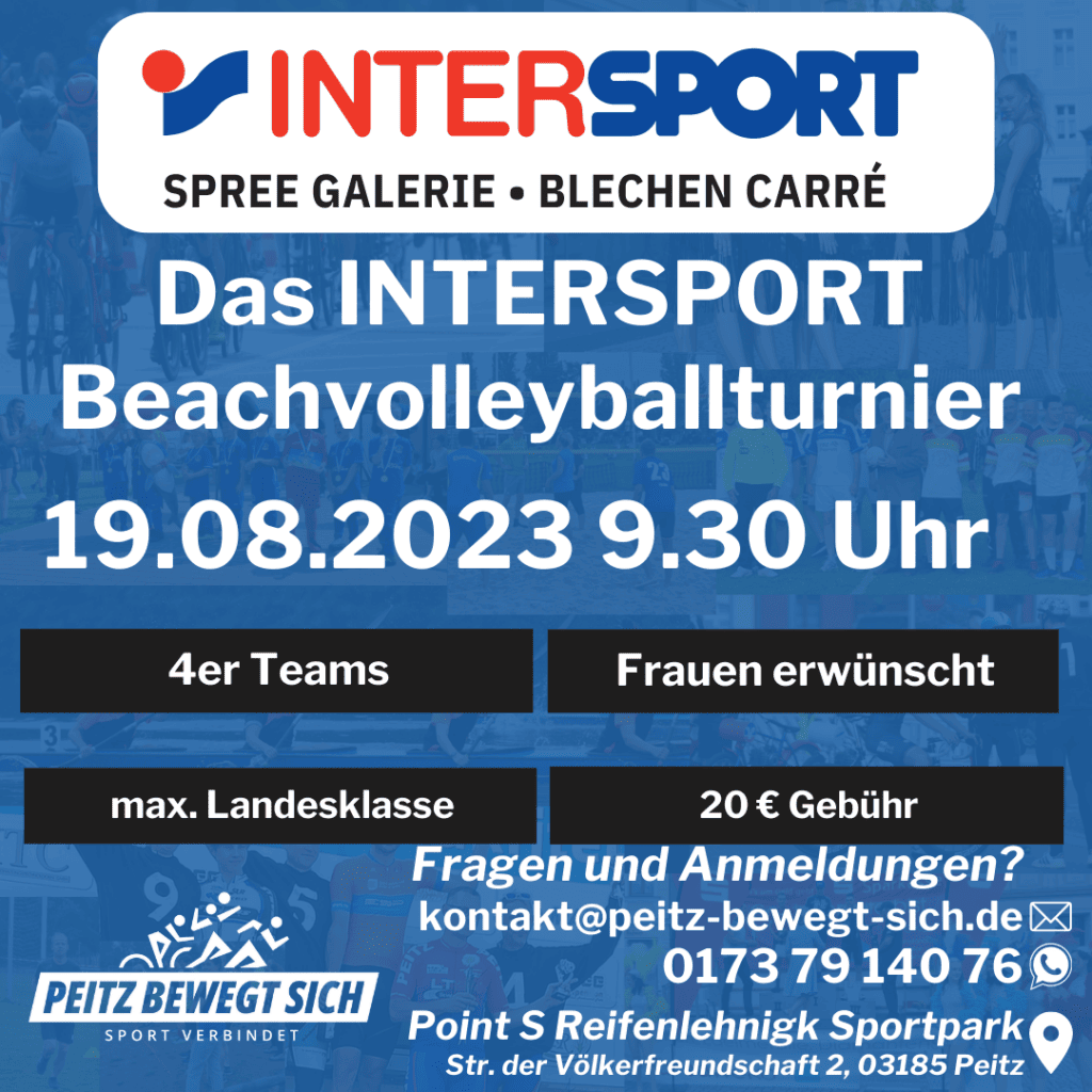 Peitz bewegt sich Intersport Beachvolleyballturnier 2023