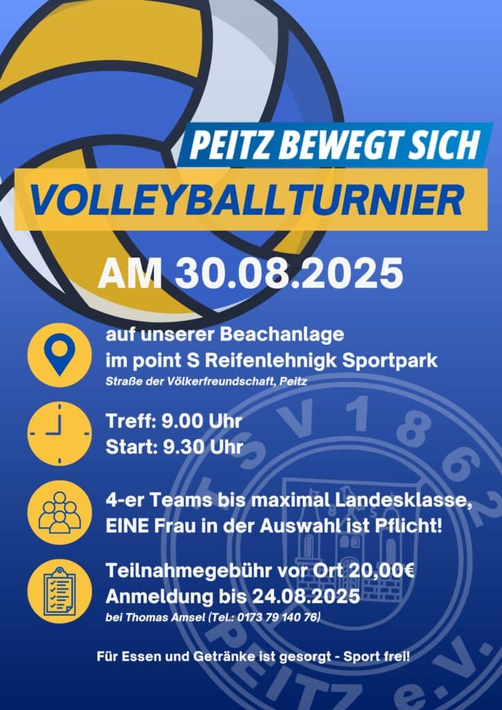 Peitz bewegt sich Programm 2025 - Volleyball